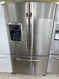 GE French door stainless steel 36 wide 68 tall