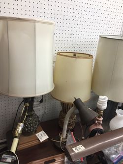 Variety of Lamps for sale some are vintage and antique