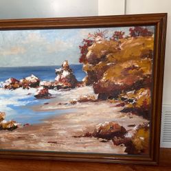 Original Ocean  Oil Painting 