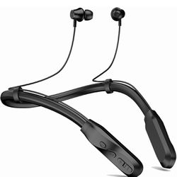 Nepartak Wireless Bluetooth Headset with 120 Hours Playback, Built-in Mic, in-Ear Design, Stereo Bass, Noise Reduction, Waterproof Sports Neckband