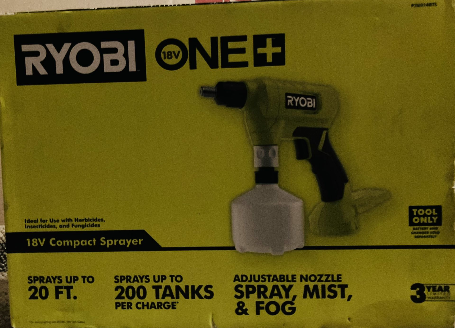 RYOBI  ONE + 18V Cordless battery .5 L Compact chemical sprayer ( Tool only)