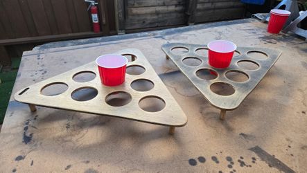 Wooden Beer Pong Set