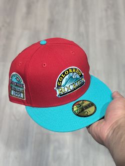 New Era 59fifty Hatclub Exclusive Colorado Rockies 7 5/8 Captain Planet Fitted Hat 