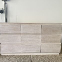Whitewashed/Distressed Wooden Dresser