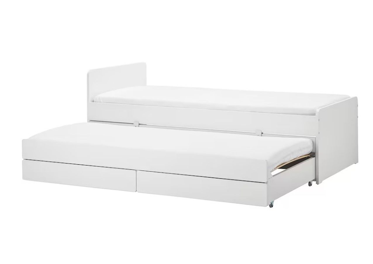 IKEA Slakt Pull Out Bed + Storage W/ Mattress