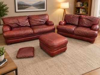 Free delivery nearby of Leather sofa set