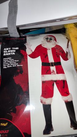 Art the clown Santa clause Halloween costume size lg/xl