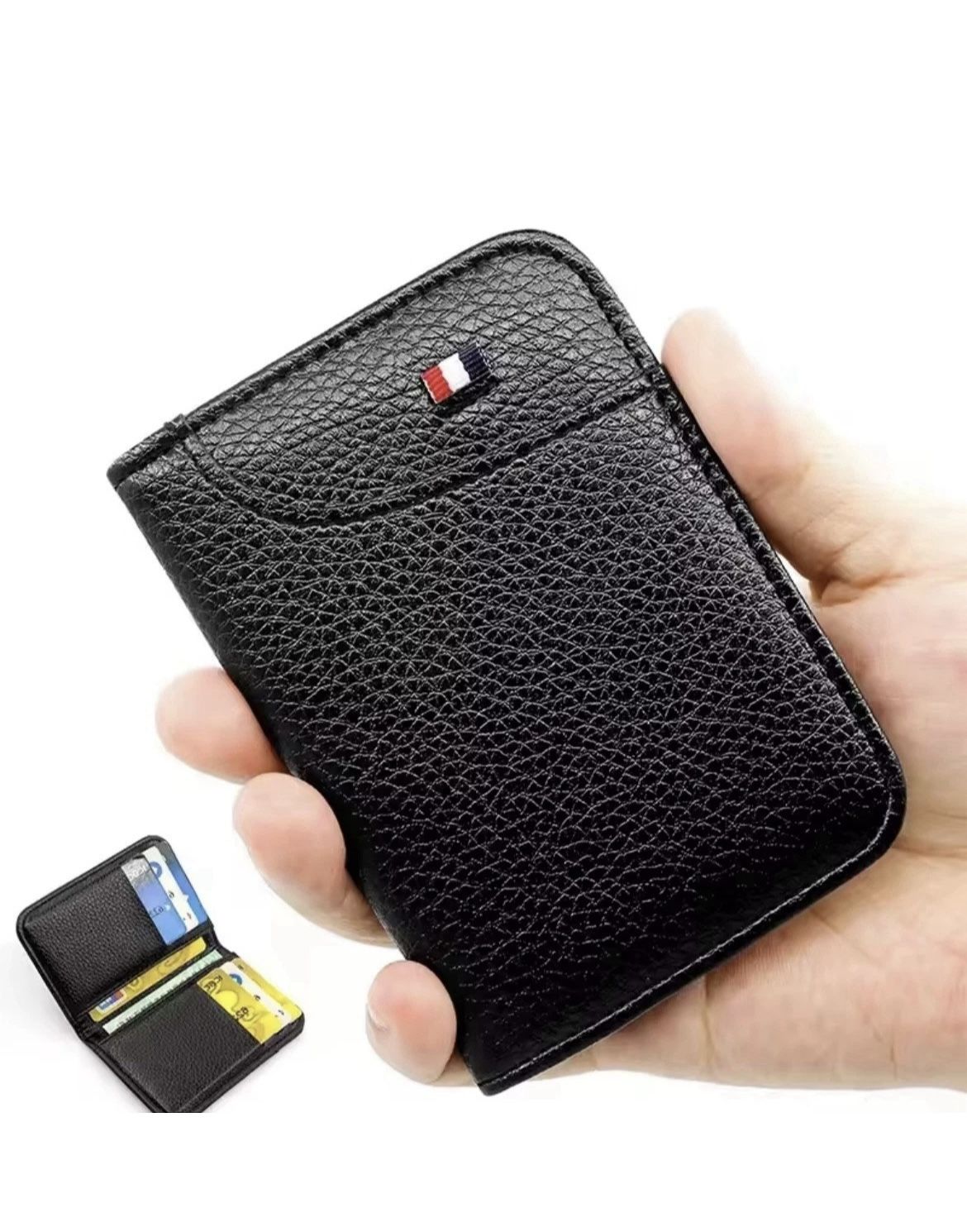 Portable Super Slim Soft Wallet PU Leather Mini Credit Card Wallet Purse Card Ho