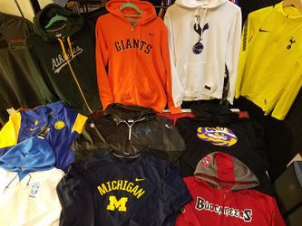 Nike sports sweatshirts zip UPS