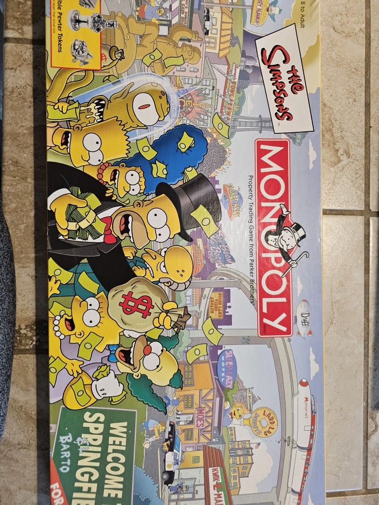 2001 Simpsons Minopoly Game