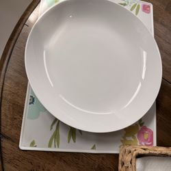 Crate & Barrel White Pasta Bowls