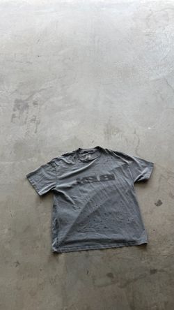 Ksubi Blasted Ekcess T-shirt in Rhino Black