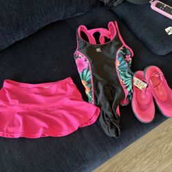 Swimsuit, Water Shoes