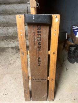 Vintage CRAFTSMAN Sears Heavy Duty Auto Creeper 42" Roller #51104