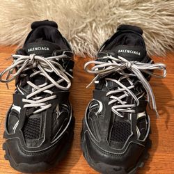 Men’s Balenciaga Track Sneaker 'Black White' 2021 Size 42  Used