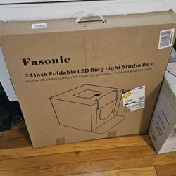 Photo Studio Light Box for Photography, Foldable Bi-Color Dimmable Shooting Tent Kit 24"x24"