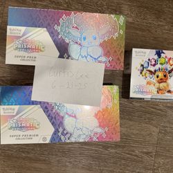 Pokemon Prismatic SPC and ETBs