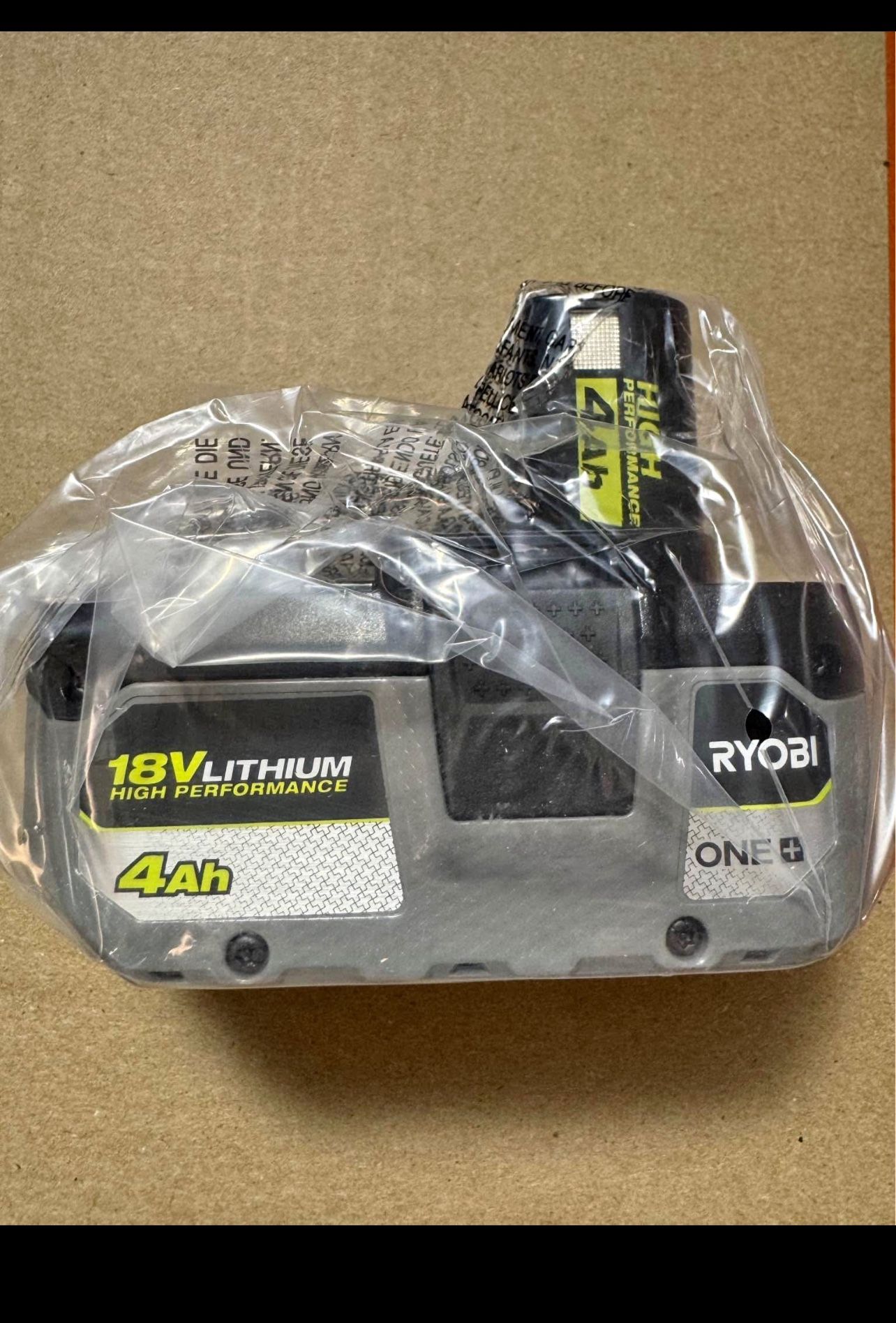 Ryobi 18V 4.0ah High Performance Battery Brand New