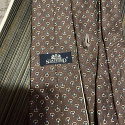 Starfford Dark Brown Geometric Men’s Tie