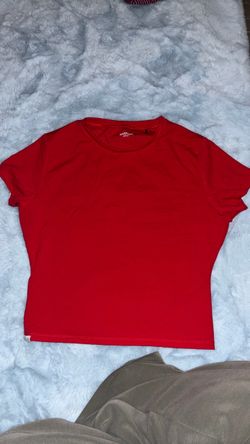 Daily Szn Red Cropped T-Shirt