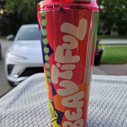 New Metal Multicolor STARBUCKS Tumb