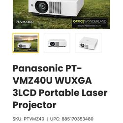 Panasonic PT-VMZ40U WUXGA 3LCD Portable Laser Projector
