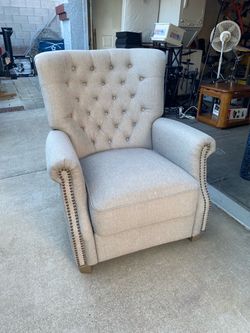Gray recliner