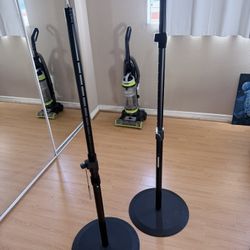 K&M 26735 Speaker Stands (Pair) - Heavy Duty Round Base, M20 Thread