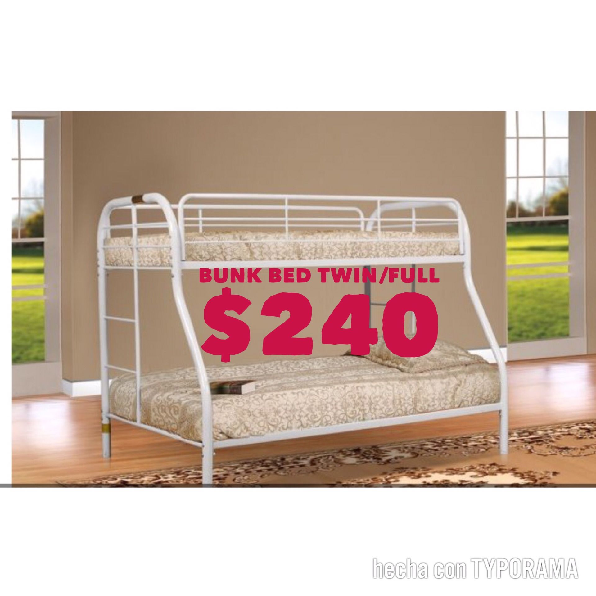 Brand new bunk bed available in black color ‼️