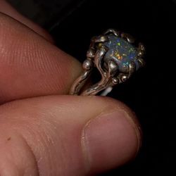 Silver Opal Ring 