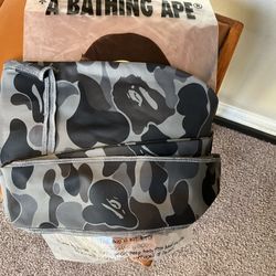 Authentic A Bathing Ape Bape ABC camo DU-RAG Black Camo New In Bag 