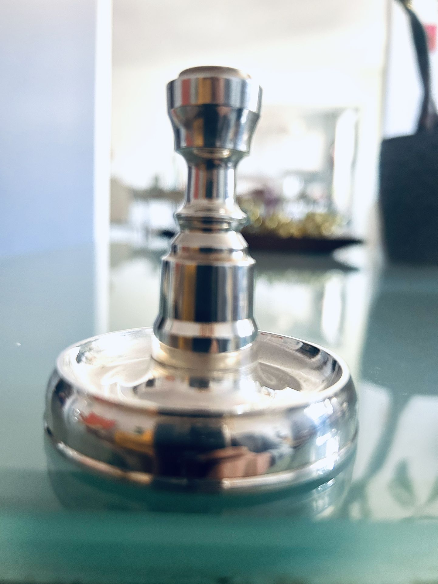 RW Guild Stem candle Holders Silver