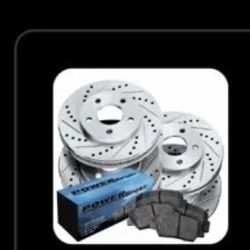 VW Front And Rear Drilled Rotors and Ceramic Brake Pads, Fits 2011 VW Jetta , A3, Beattle, Golf 10-21  