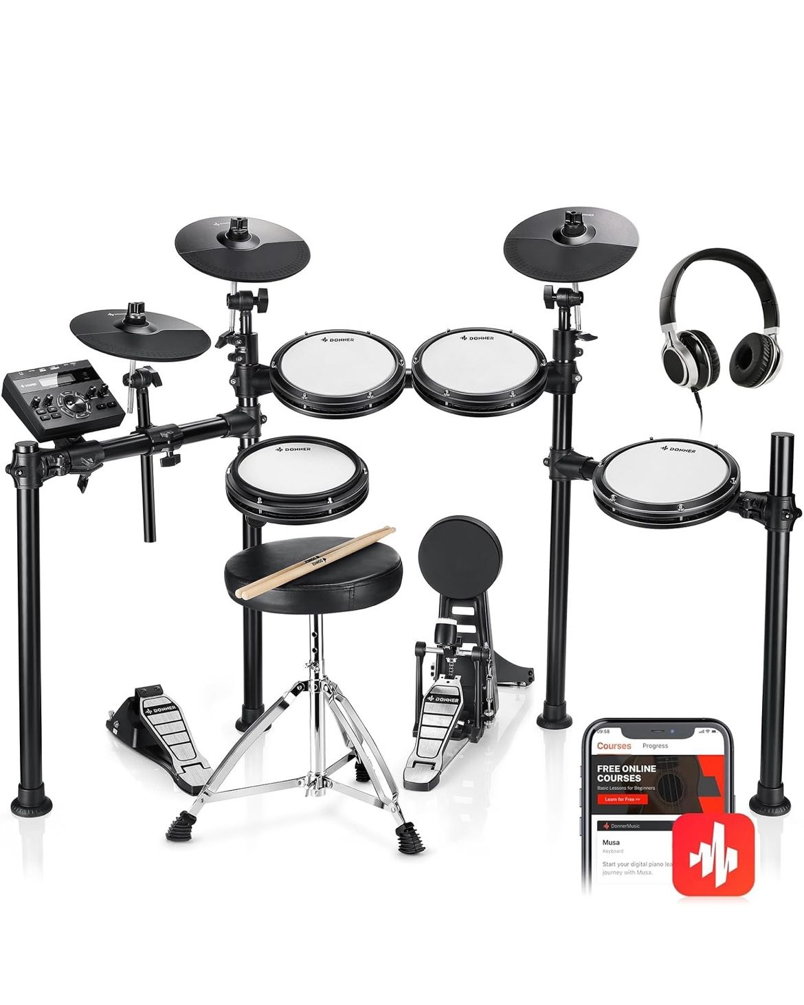 Donner DED-200 Electronic Drum Set