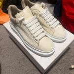 Alexander McQueen Men's Cream and White Trainers