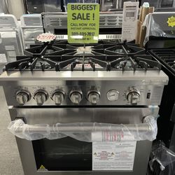 STAINLESS STEEL SLIDE IN GAS RANGE