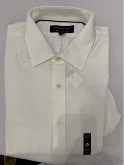 Banana Republic Non-Iron Classic Fit White Dress Shirt Men’s Small NWT