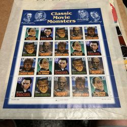 Movie Monster Stamps