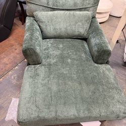 Chaise Lounge Chair Indoor Bedroom, Comfy Lounge Chair with Wide Armrest & Backrest for Small Space, Thick Cushion, High-Density Foam, Waist Pillow, C