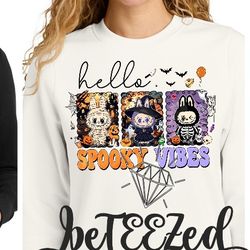 Labubu SPOOKY VIBES Halloween Design Shirt & Sweatshirt