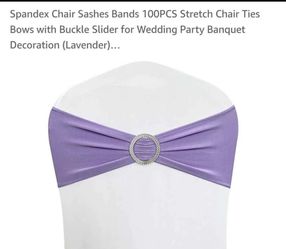 100 pc lilac sashes