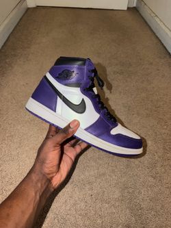 Jordan 1 Court Purple Size 10.5 $100‼️