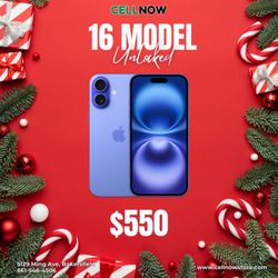 iPhone 16 Model Unlocked Starting At $550