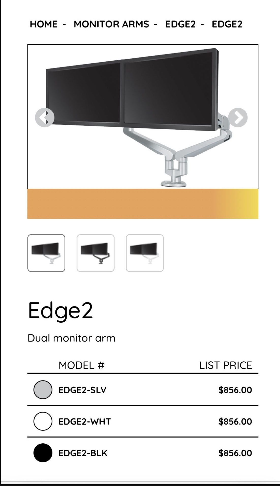 MONITOR ARM/ DUAL MONITOR ARM 