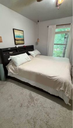 King size bed frame storage