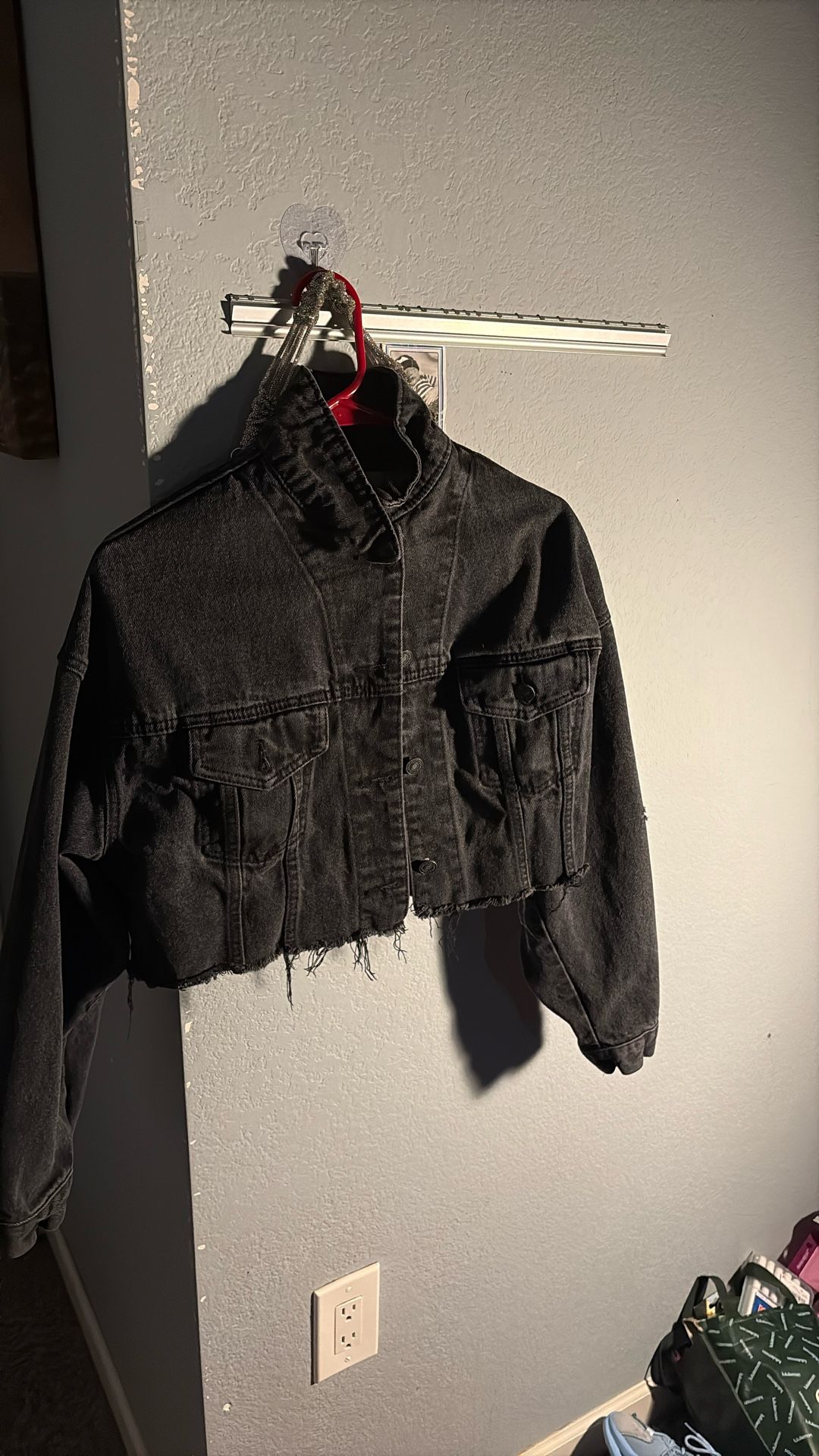 Jean Jacket Cropped Size S