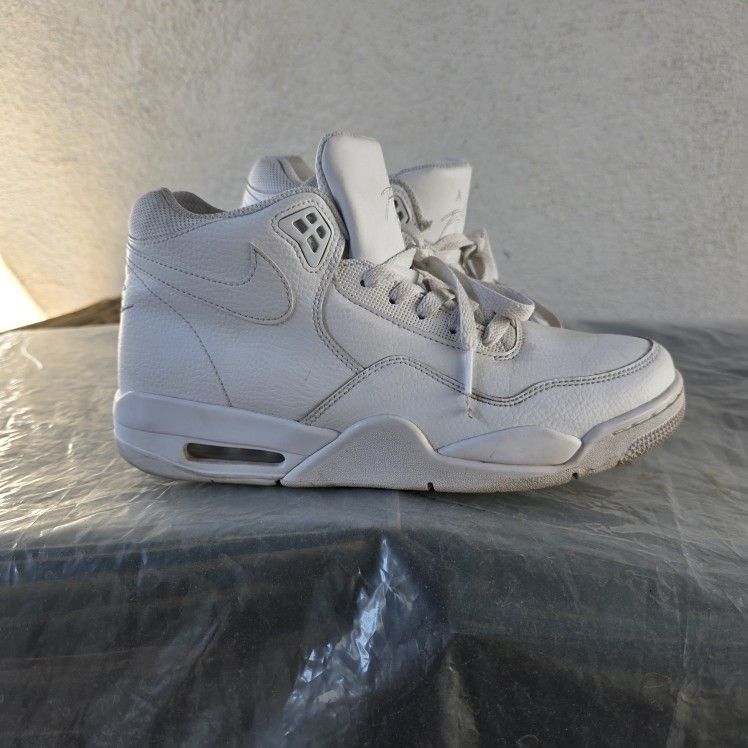 Nike Flight Legacy White Basketball Shoes