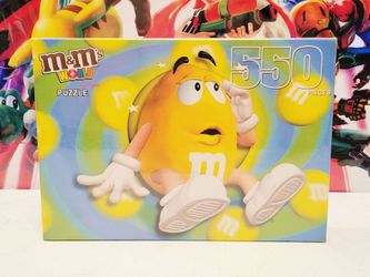 New Vintage 2005 Yellow M&M's World Las Vegas Puzzle 550 Pieces 15x20x.5