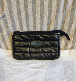 Vintage Pan-Am Quilted Blue Small Toiletry Bag