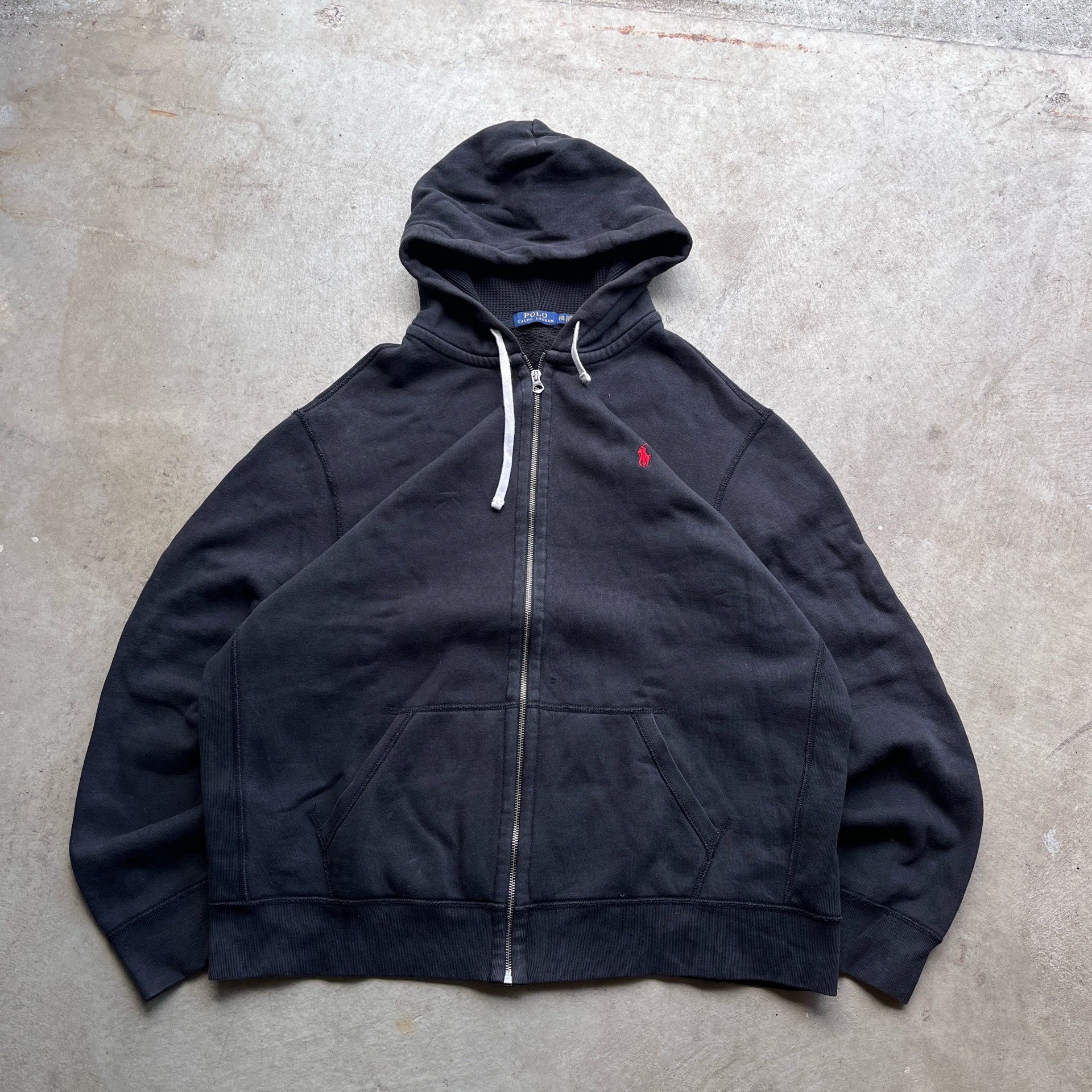 Polo Ralph Lauren Black Zip-Up Hoodie